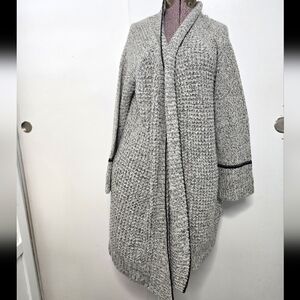 Womens R D Style Open Cardigan Gray Size Small